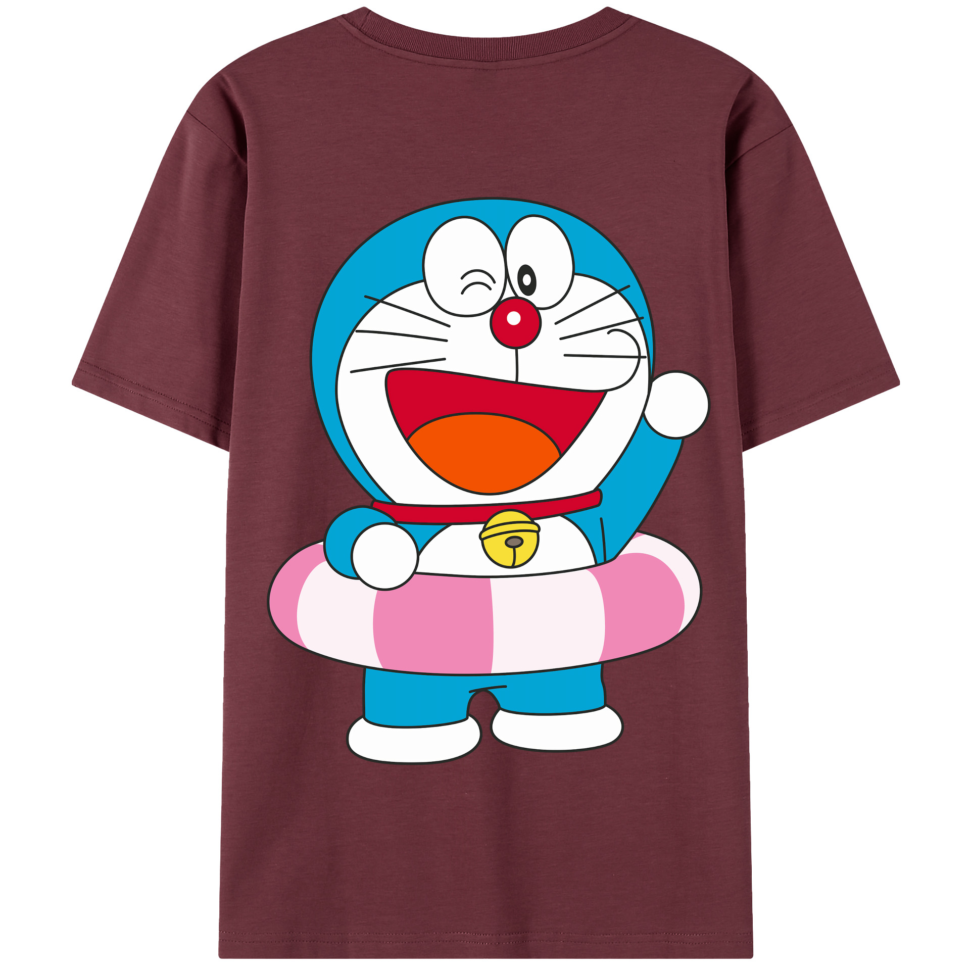 （画像用） ドラえもん Doraemon 綿100％半袖Tシャツ（背面プリント）